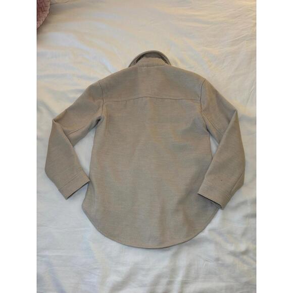 Abercrombie Shirt Jacket Button Down Small Cream - Picture 4 of 4